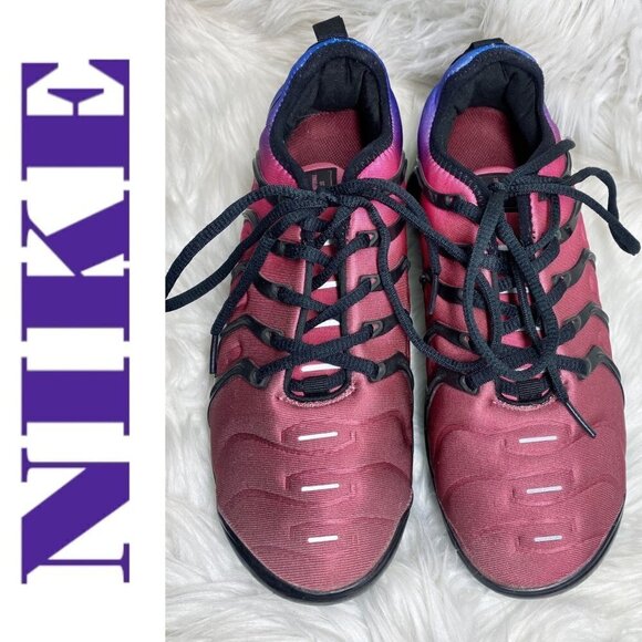 NIKE AIR Vapormax Plus Women’s Racer Blue Hyper Red Violet, Size 7 - Picture 3 of 12